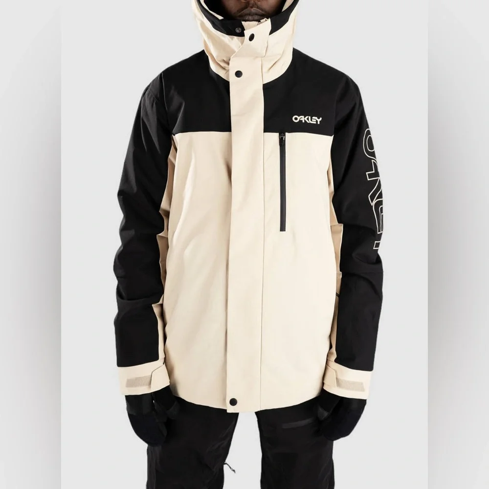 Oakley Men's Black and Cream Ski Jacket - Picture 6 of 14